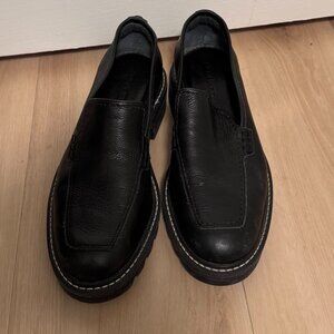 Women's Bernardo Studio Chunky Sole Leather Loafers Size 6.5